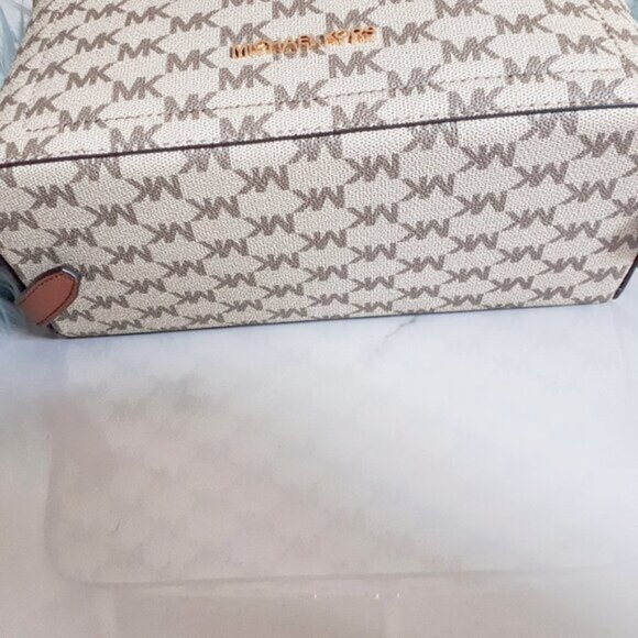 NWT MICHAEL Michael Kors brown & cream convertible backpack handbag - Picture 5 of 9